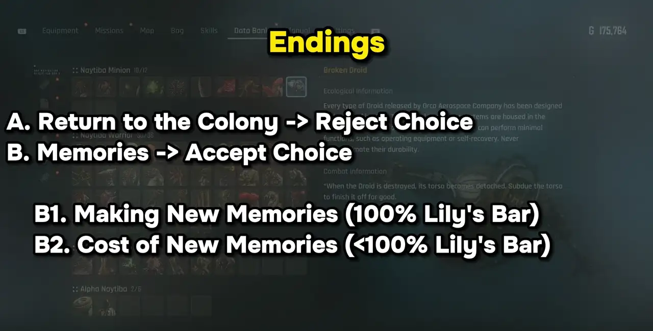 Stellar Blade platinum route priorities screenshot